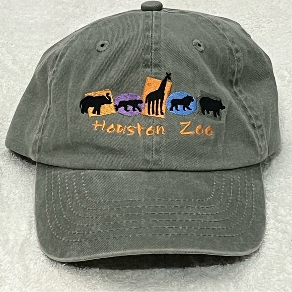 Royal Headwear for Houston Zoo's Adjustable Grey Cotton Ball Cap - Picture 2 of 8